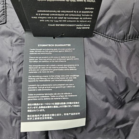 NWT Stormtech Women's Large Black Full Zipped Quilted Jacket - Picture 11 of 11